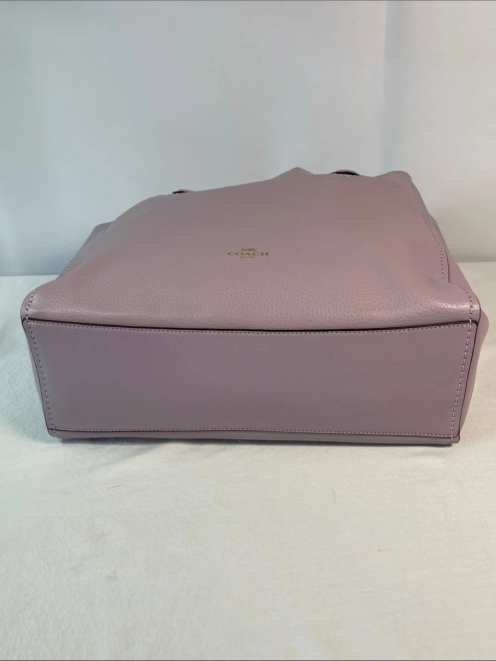 Coach L2054-58860 Derby Leather Tote Lavender Mauve Pebbled Leather